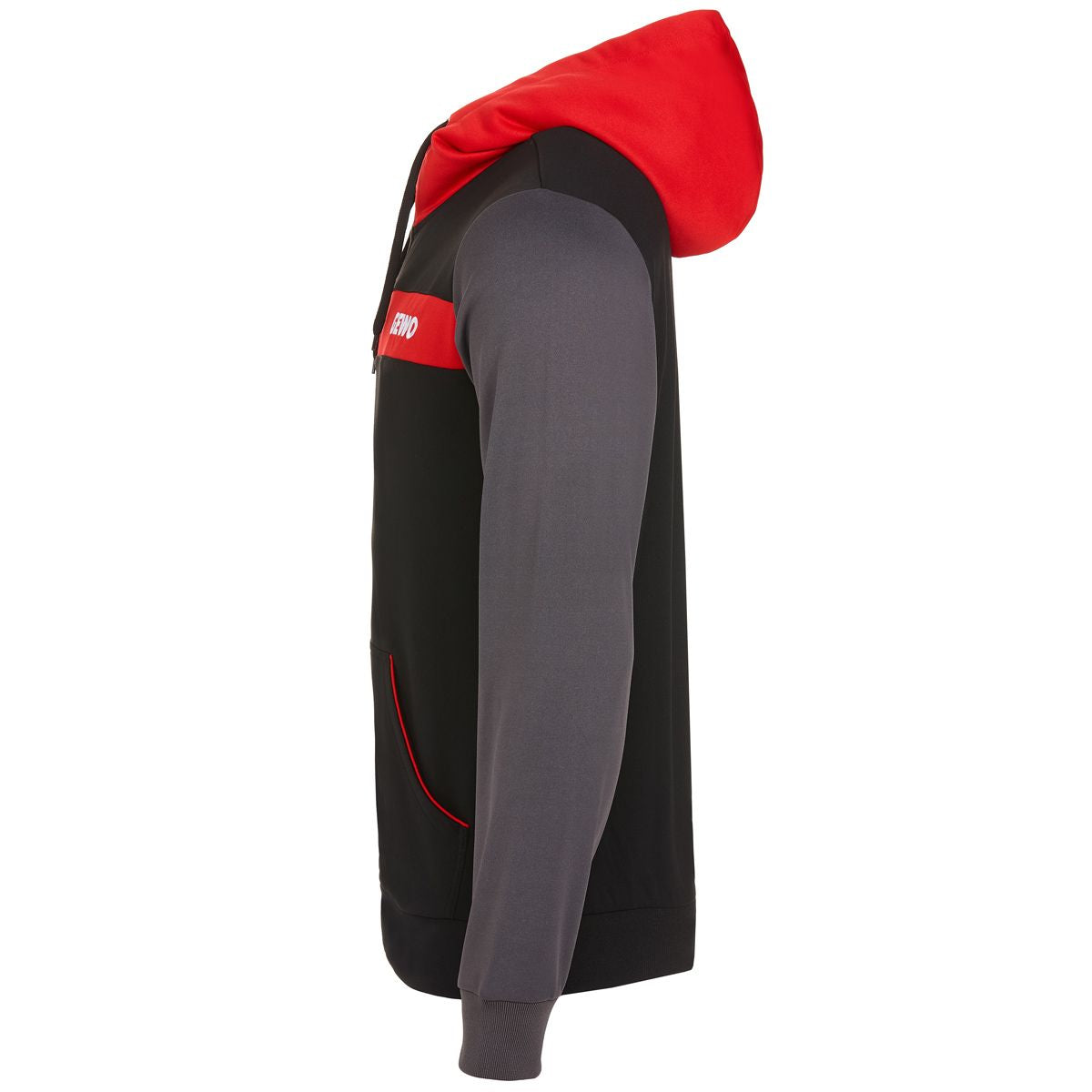 Gewo Felpa con cappuccio Ravenna nero/nine iron