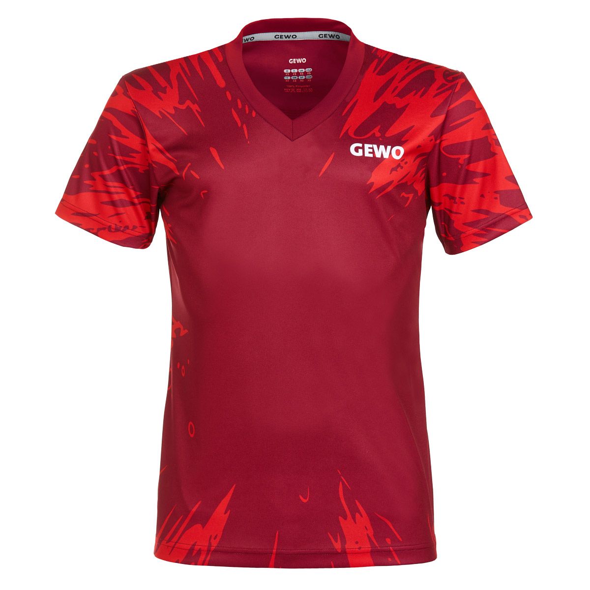 Gewo maglietta Mattia Lady bordeaux/rosso