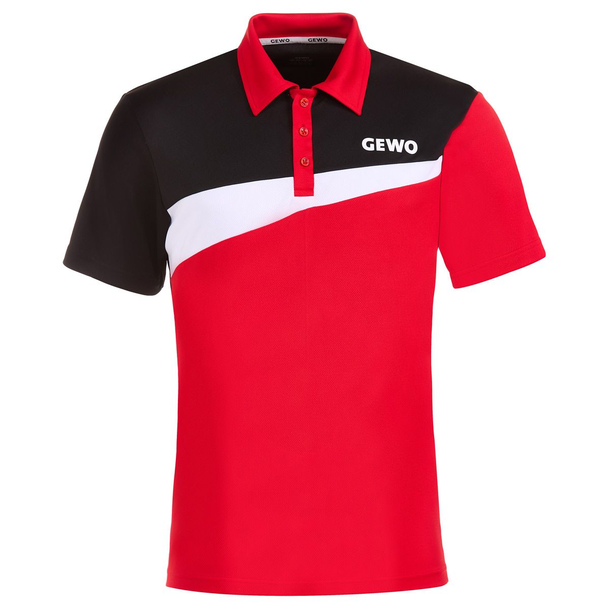 Gewo maglia Fondi III Cotone rosso/nero