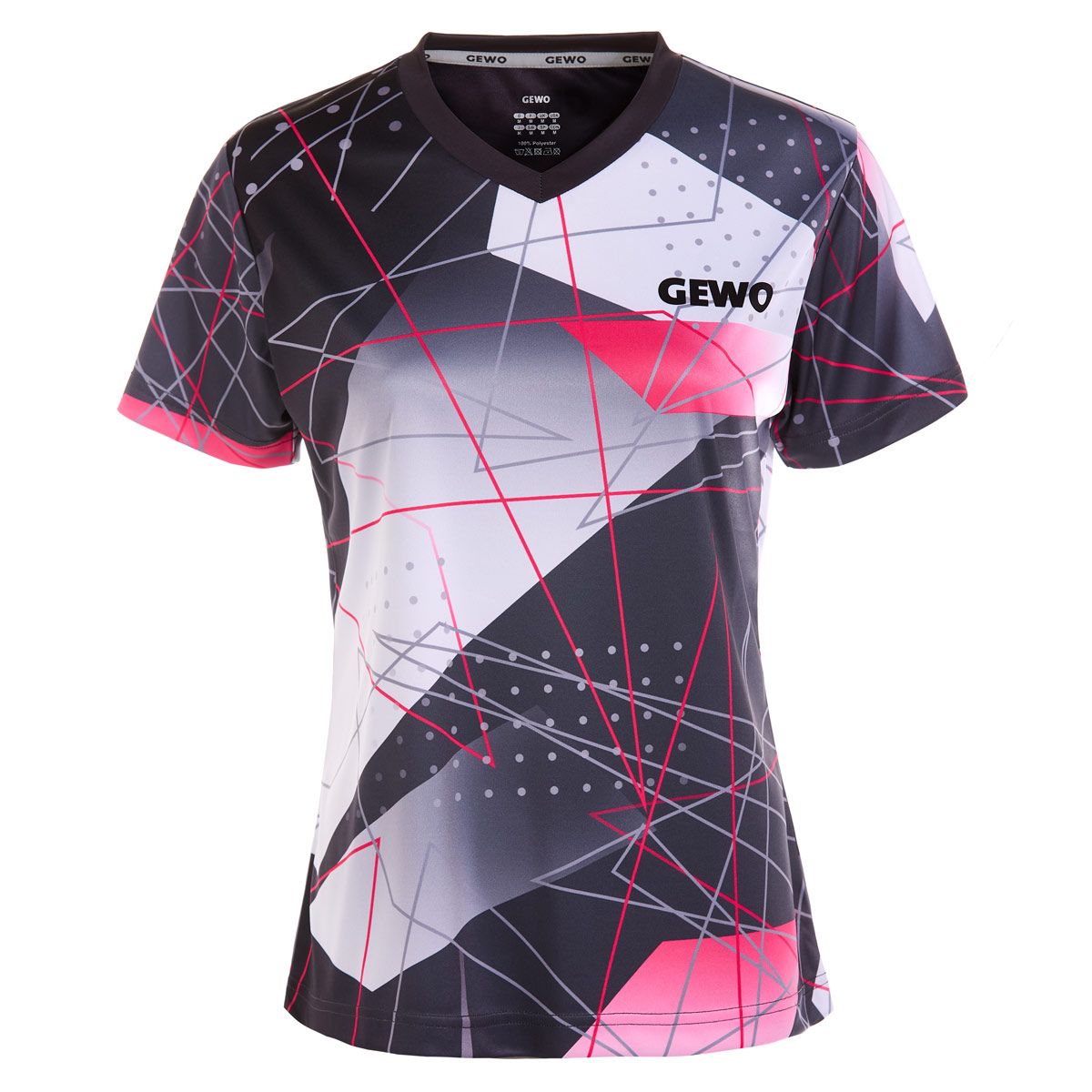 Gewo Maglia Lugo Lady nero/rosa