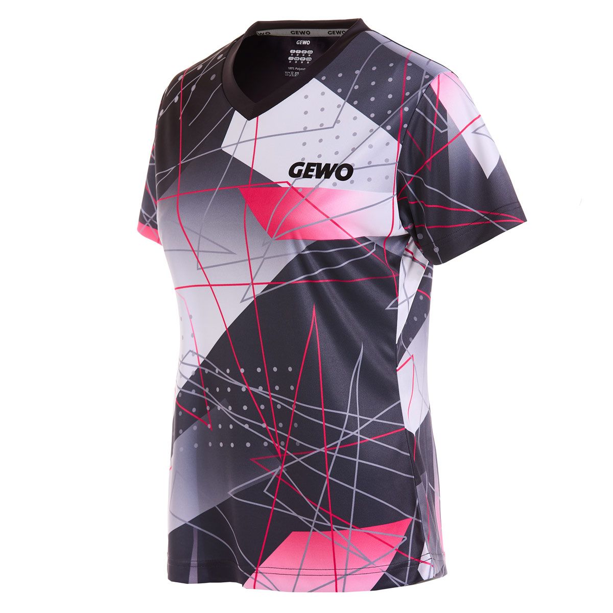 Gewo Maglia Lugo Lady nero/rosa