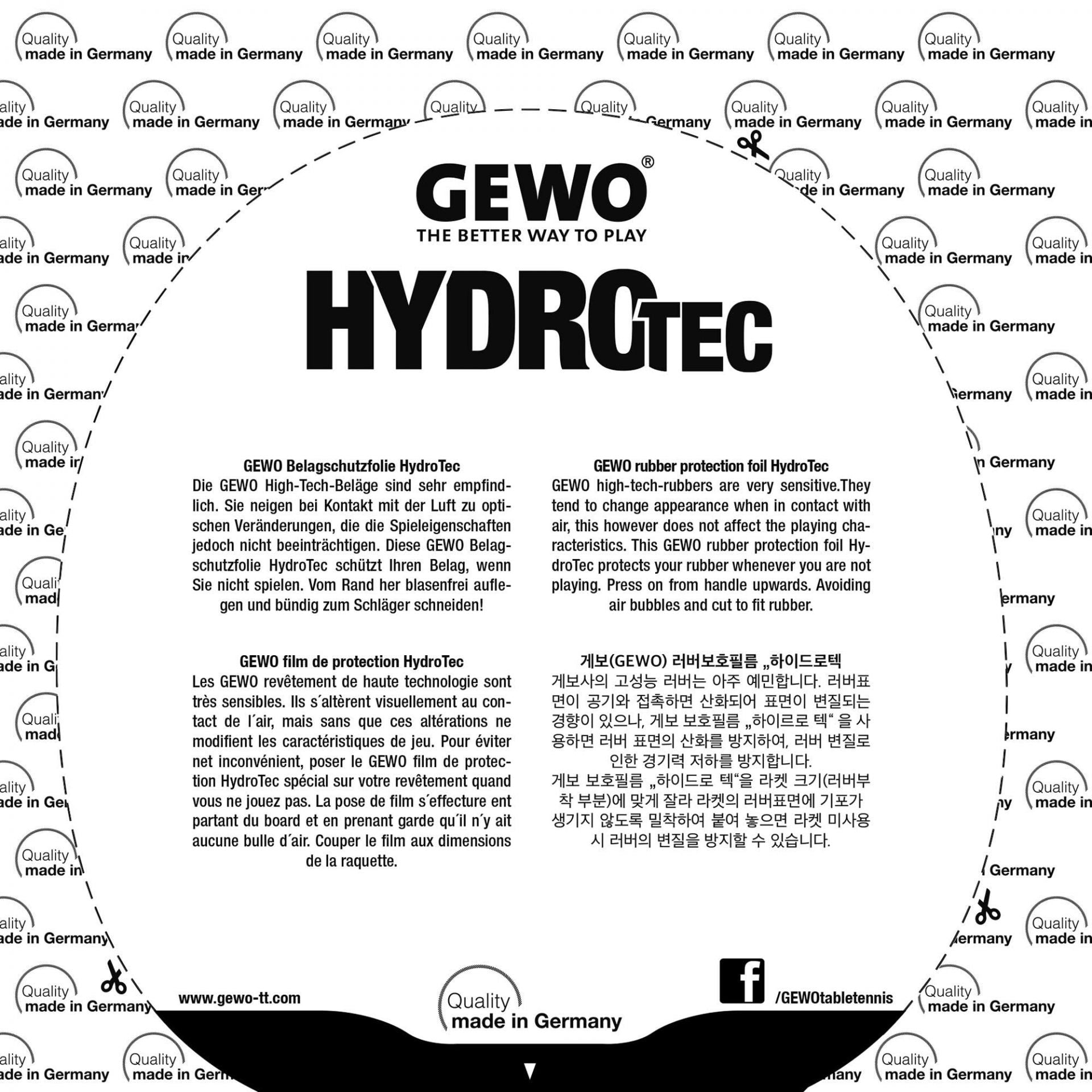 Gewo Pellicola protettiva Hydro Tec Tensor