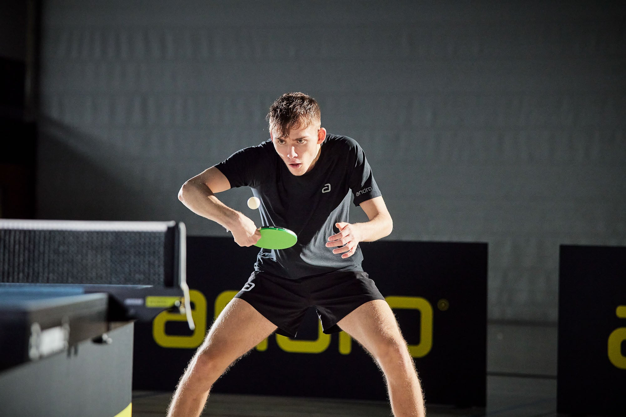 Maglietta Andro Melange Alpha nera