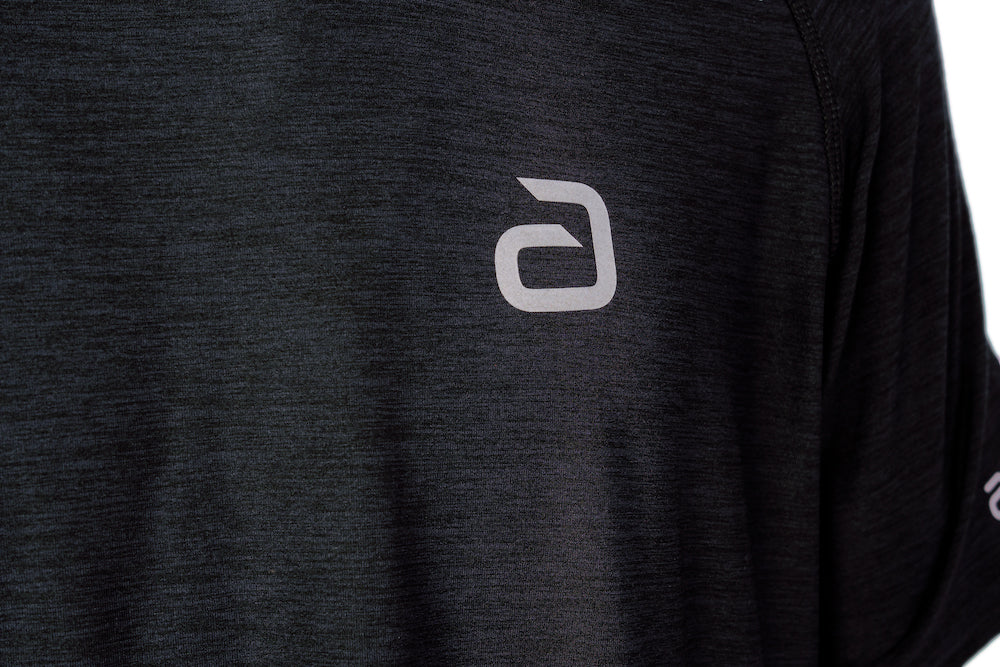 Maglietta Andro Melange Alpha nera