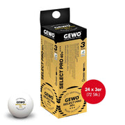 Gewo Palline Select Pro 40+***Scatola da 24x3 bianche