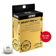 Gewo Palline Select Pro 40+***Scatola da 12x6 bianche