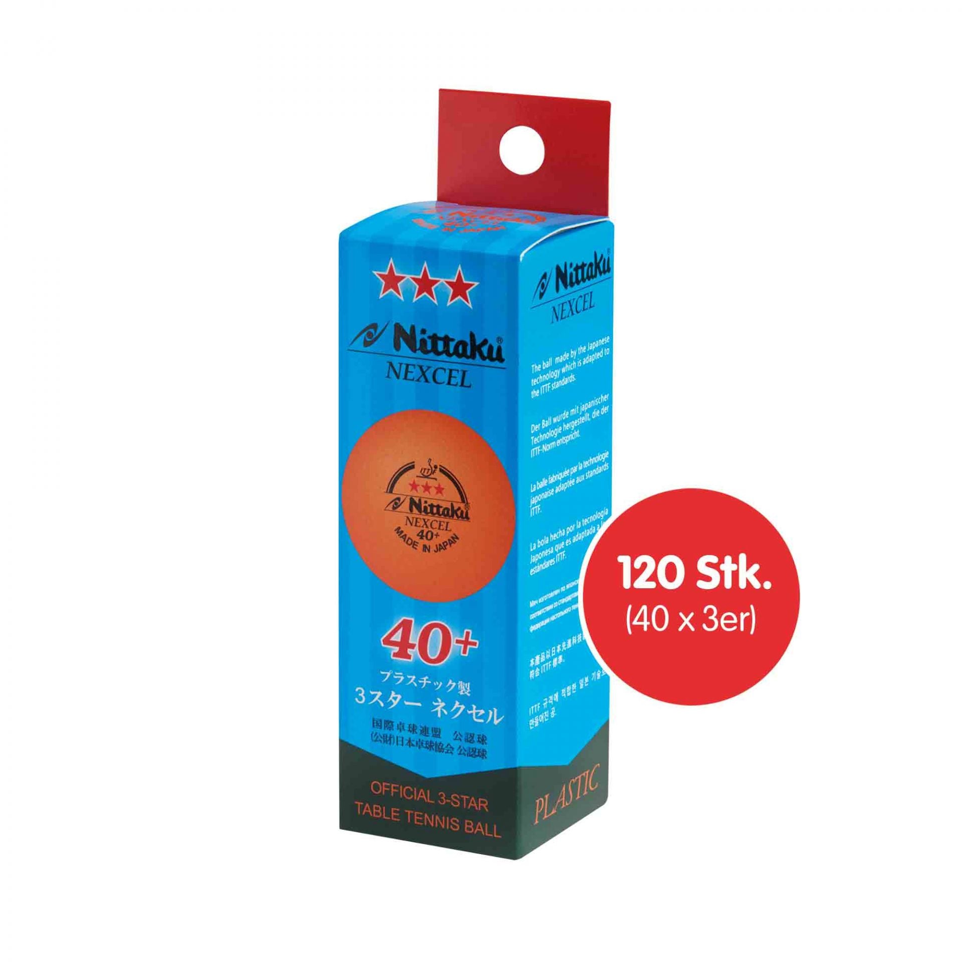 Nittaku Nexcel 40+*** arancione (120)