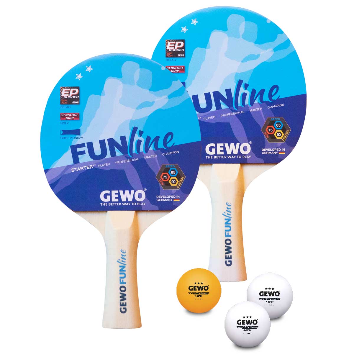 Gewo Set Racchetta Double-Fun