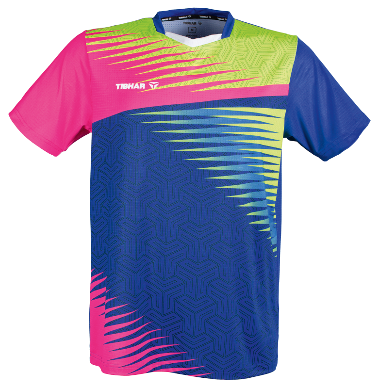 Tibhar maglietta Azur rosa/giallo/blu