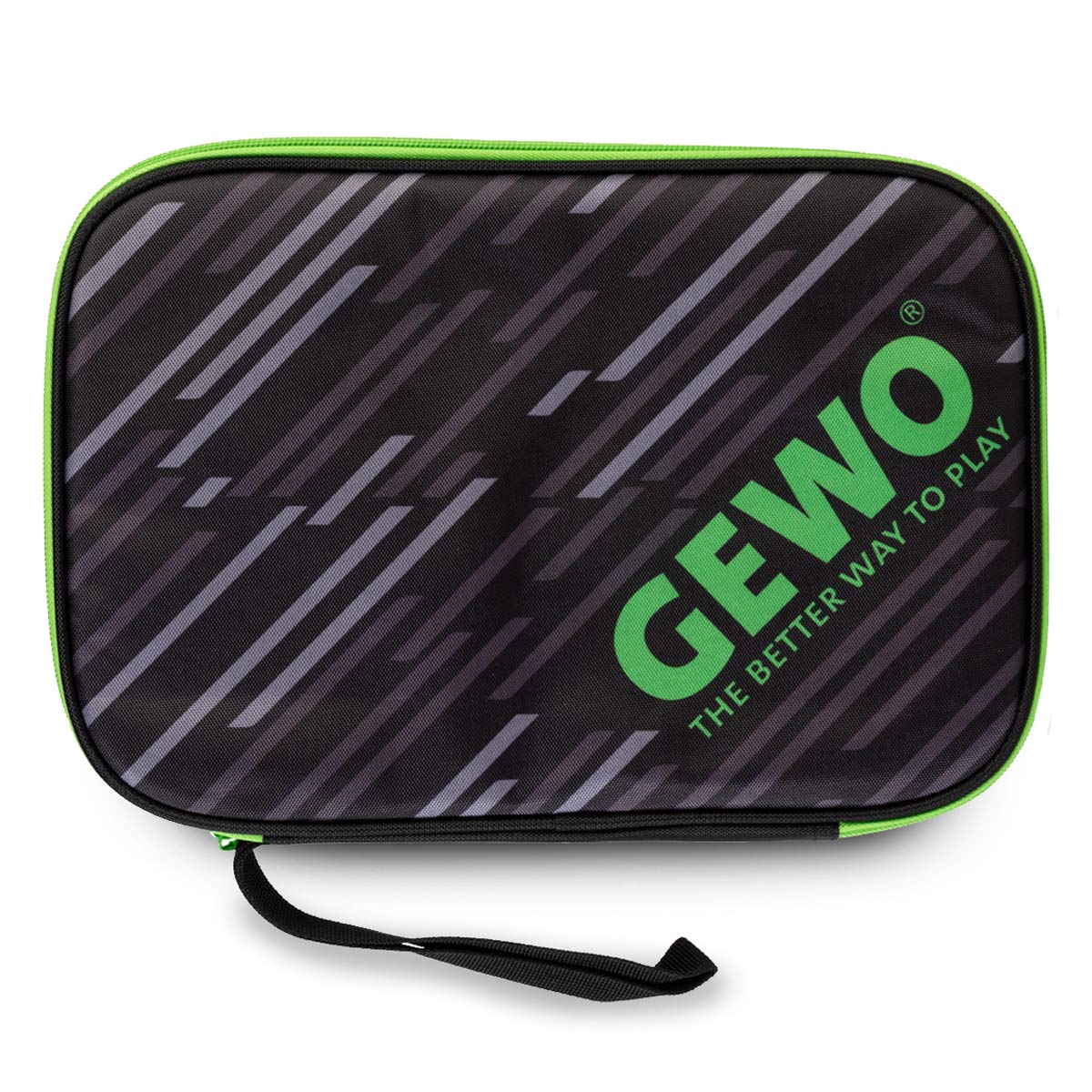 Gewo Single Cover Stripes nero/lime