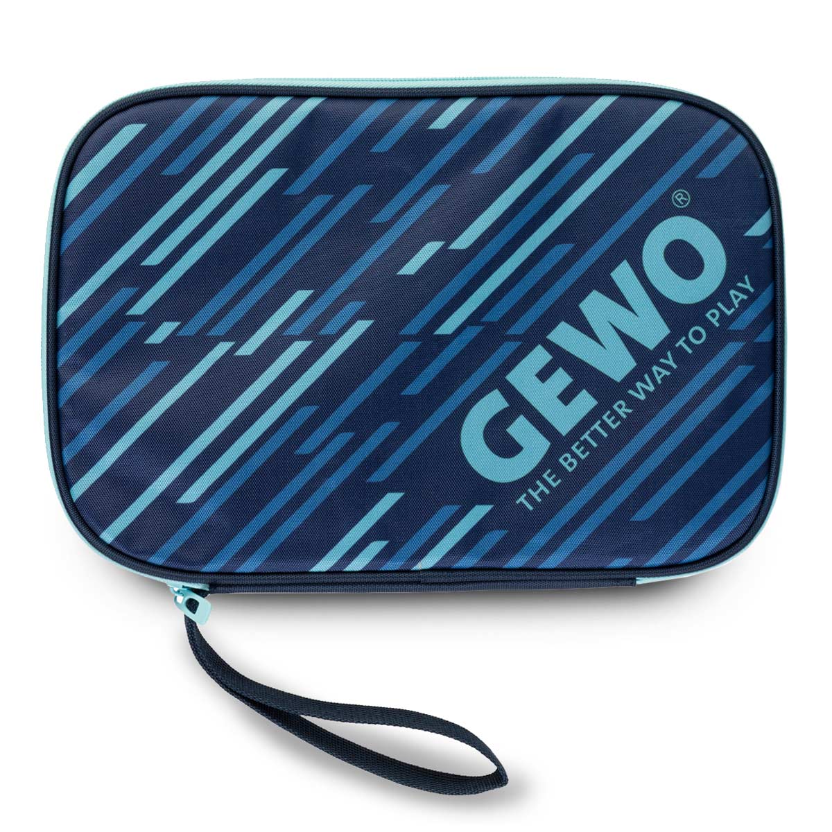 Gewo Single Cover Stripes navy/celeste