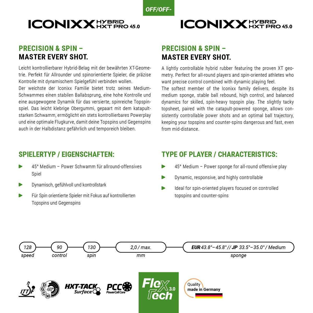 Gewo Iconixx Ibrido HXT Pro 45
