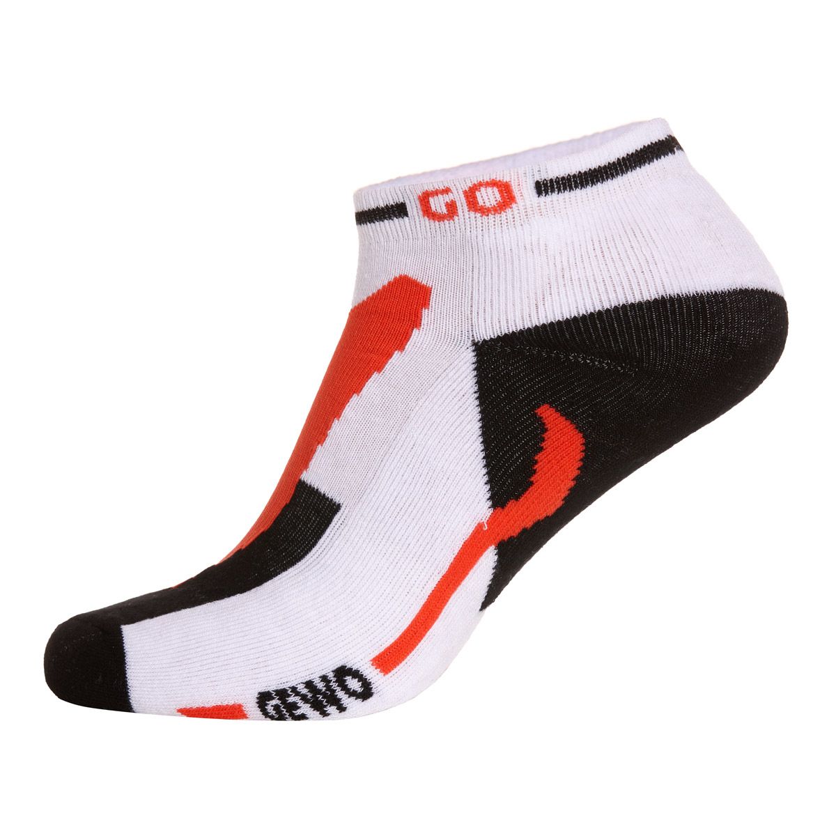 Gewo Calzini corti Flex III bianco/rosso