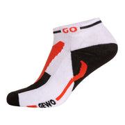 Gewo Calzini corti Flex III bianco/rosso
