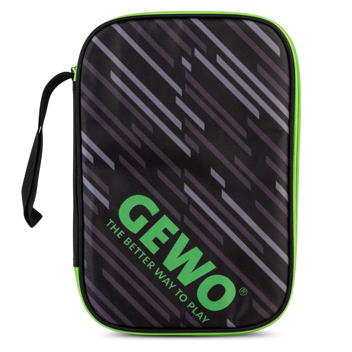 Gewo Single Cover Stripes nero/lime