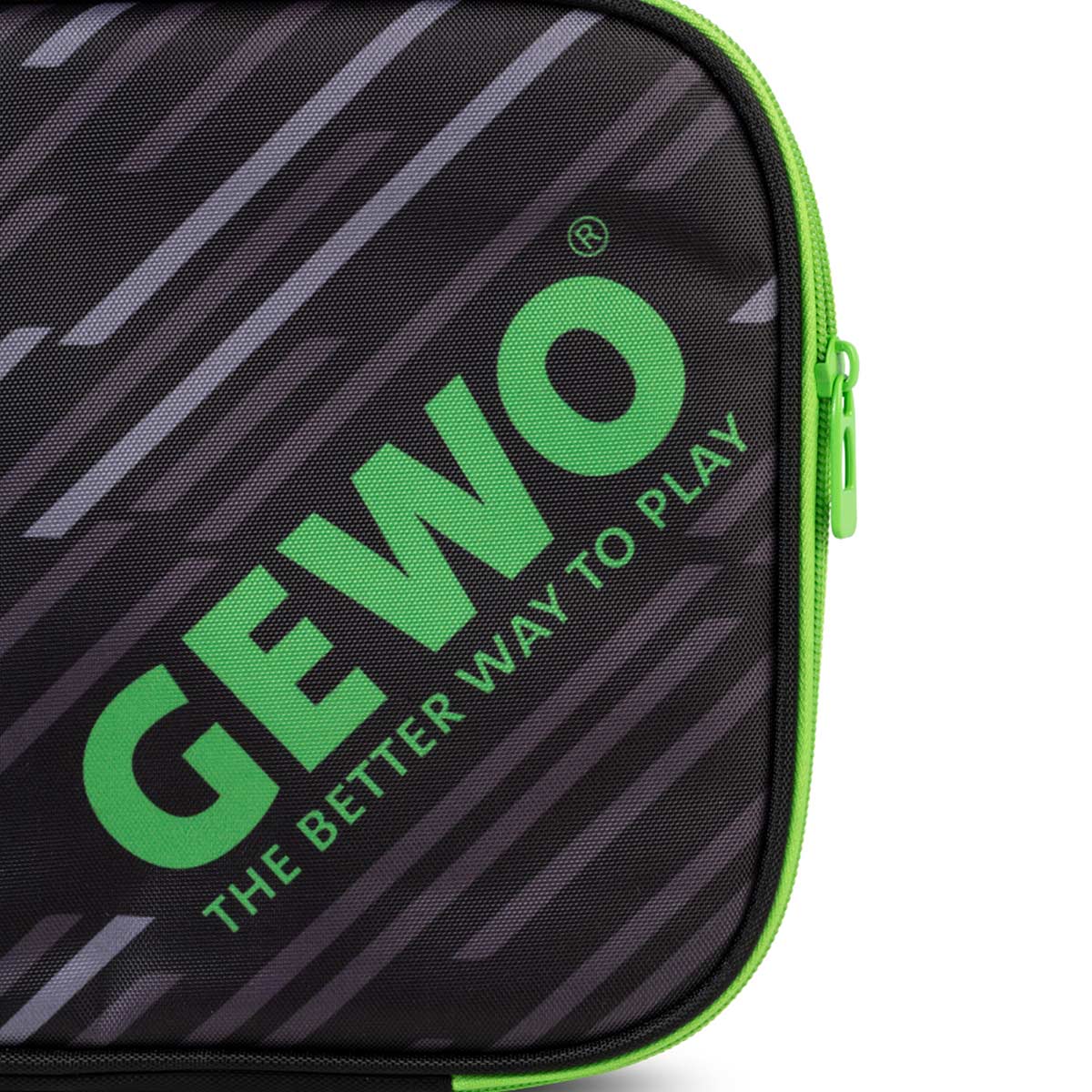 Gewo Single Cover Stripes nero/lime