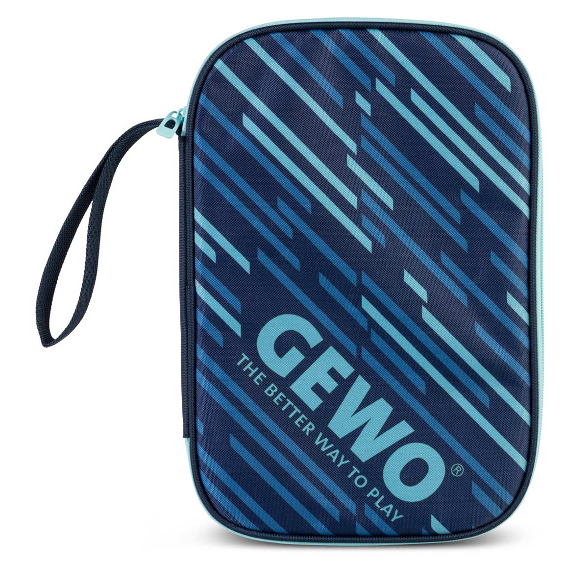 Gewo Single Cover Stripes navy/celeste