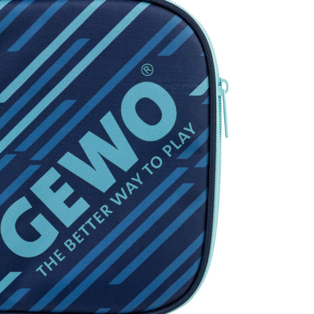 Gewo Single Cover Stripes navy/celeste