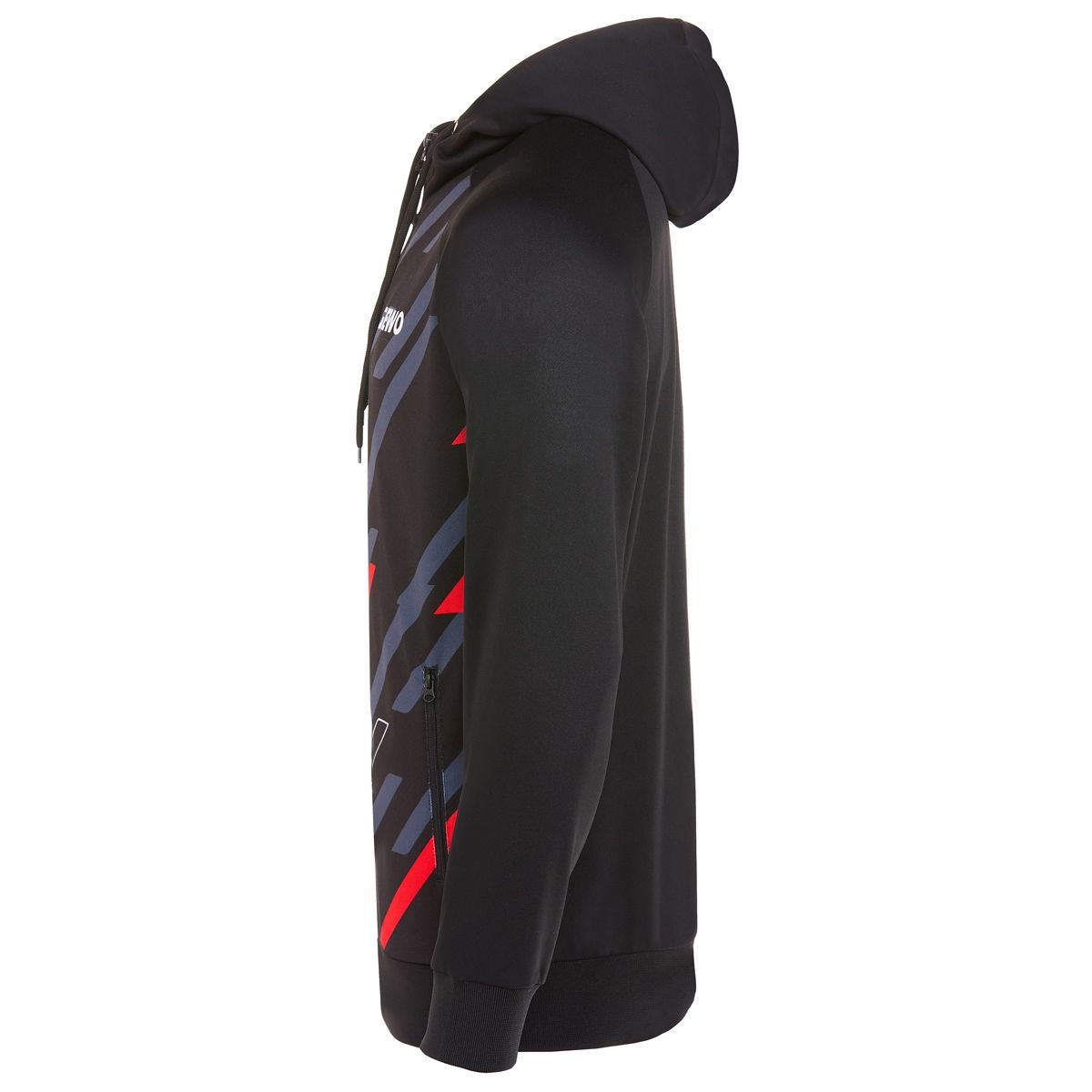 Gewo Felpa con Cappuccio Ponza I nero/rosso
