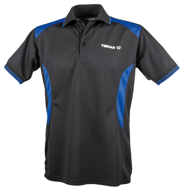 Tibhar maglietta Cosmos poliestere nero/blu