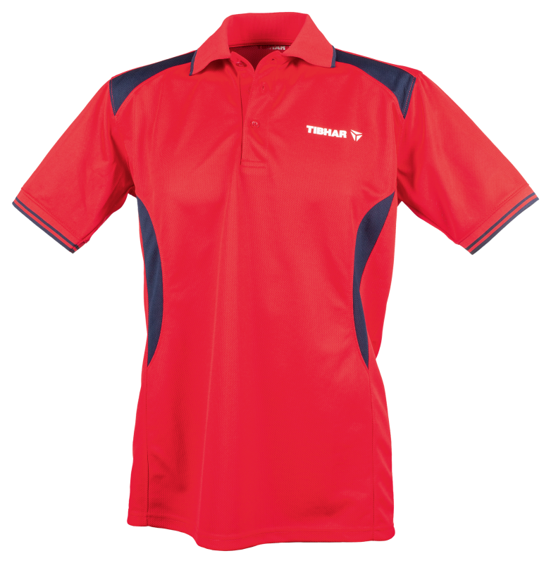 Tibhar maglietta Cosmos poliestere rosso/navy