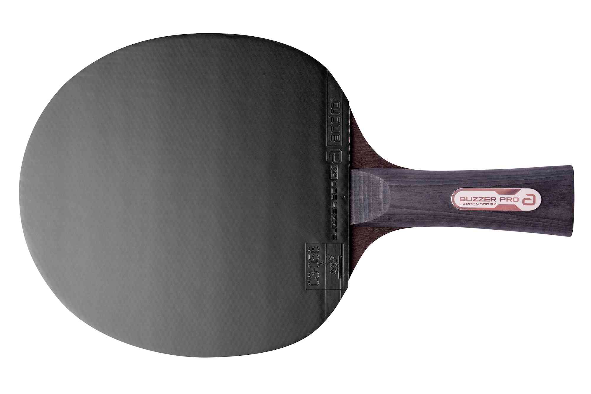 Andro Set di Racchette Buzzer Pro Carbon 500 RX nero/rosso concavo