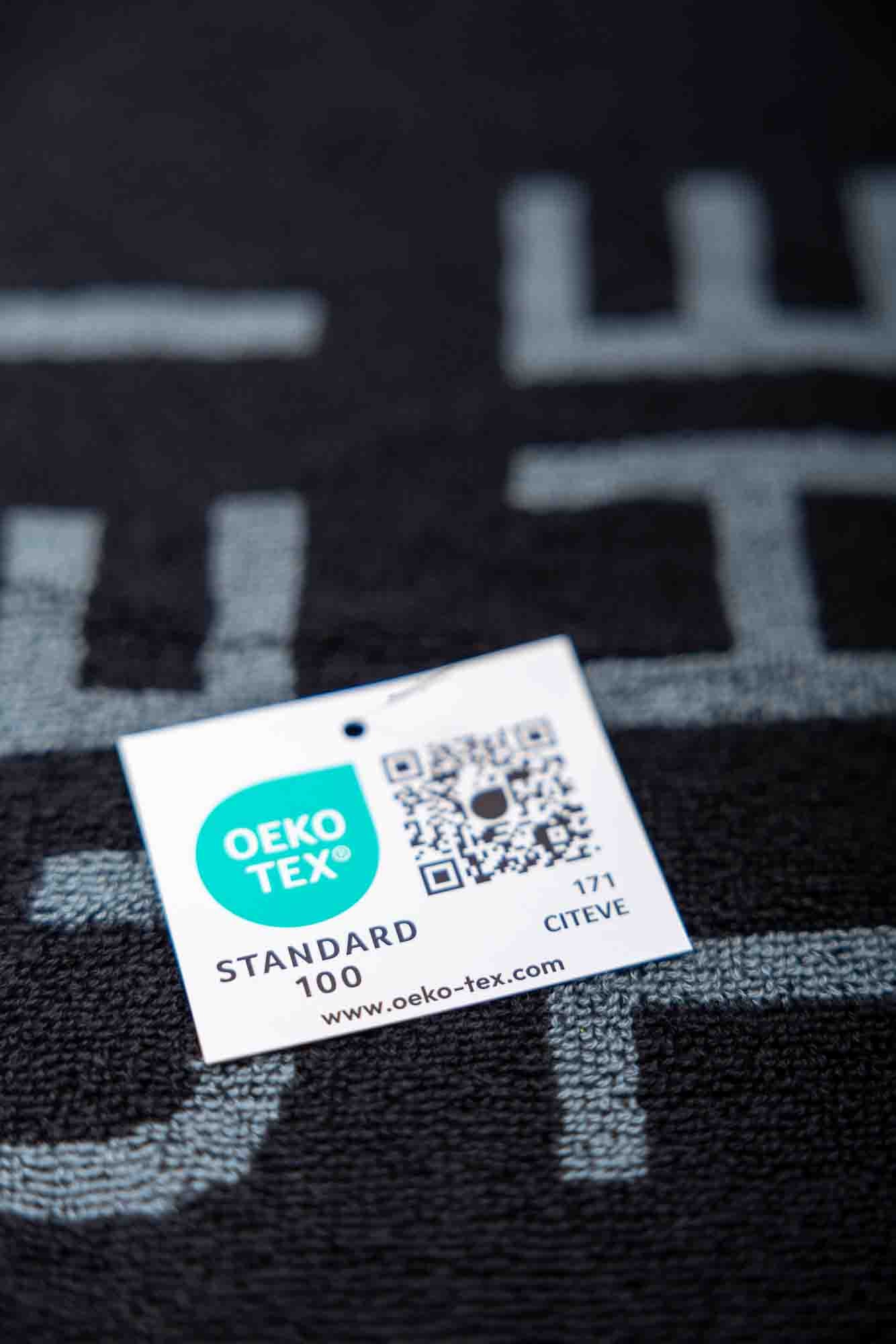 Andro Asciugamano Get The Edge S nero/grigio/giallo