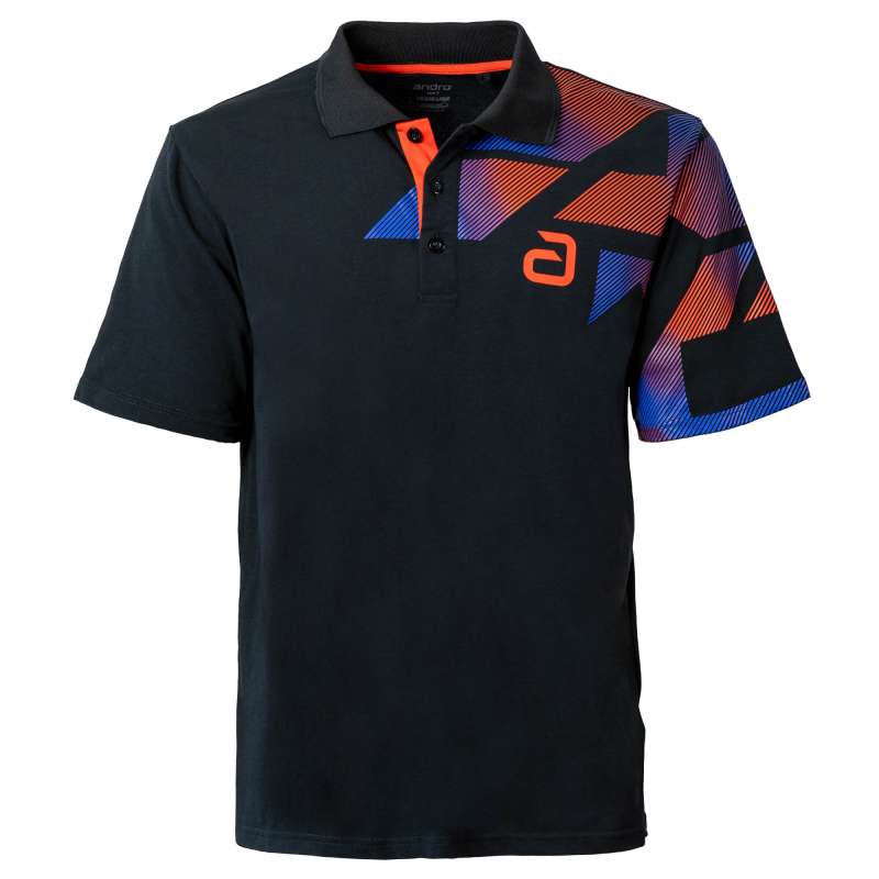 Andro Maglia Benzon Cotton nero/rosso