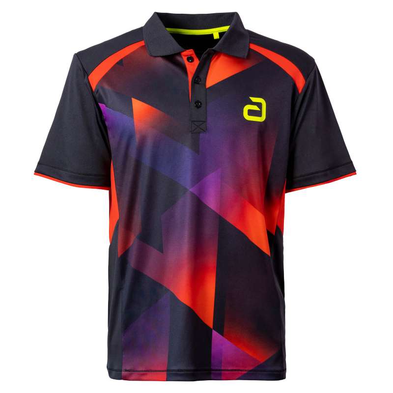 Andro Maglia Lanton nero/rosso