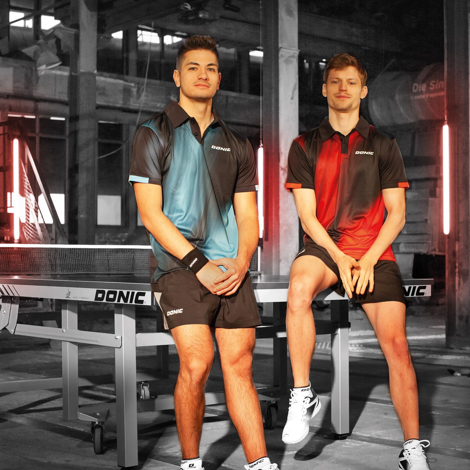 Donic maglietta Fire navy/lime