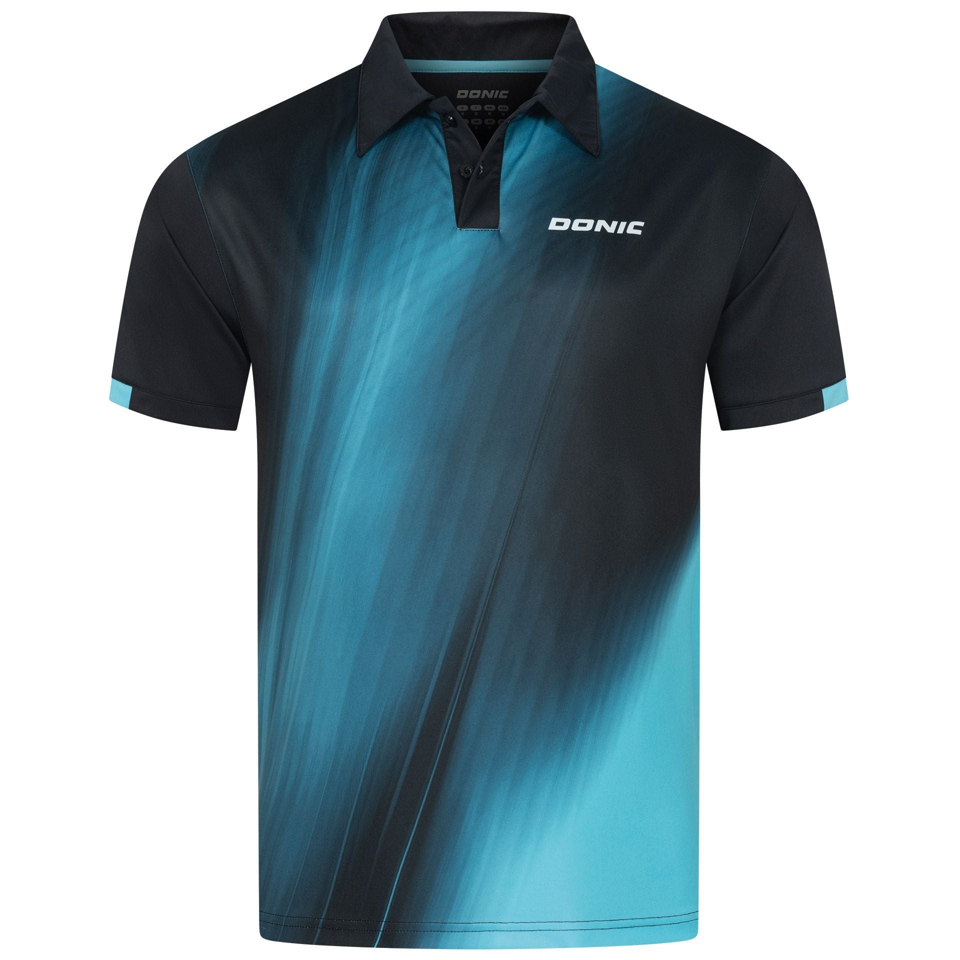 Donic maglietta Fire Junior nero/azzurro chiaro