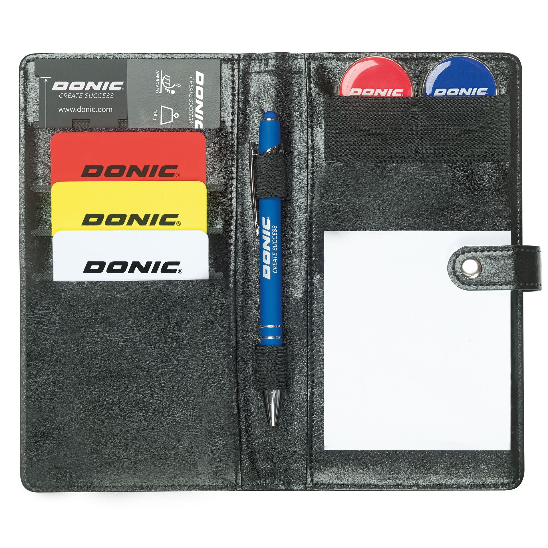 Set Arbitro Donic in custodia in pelle