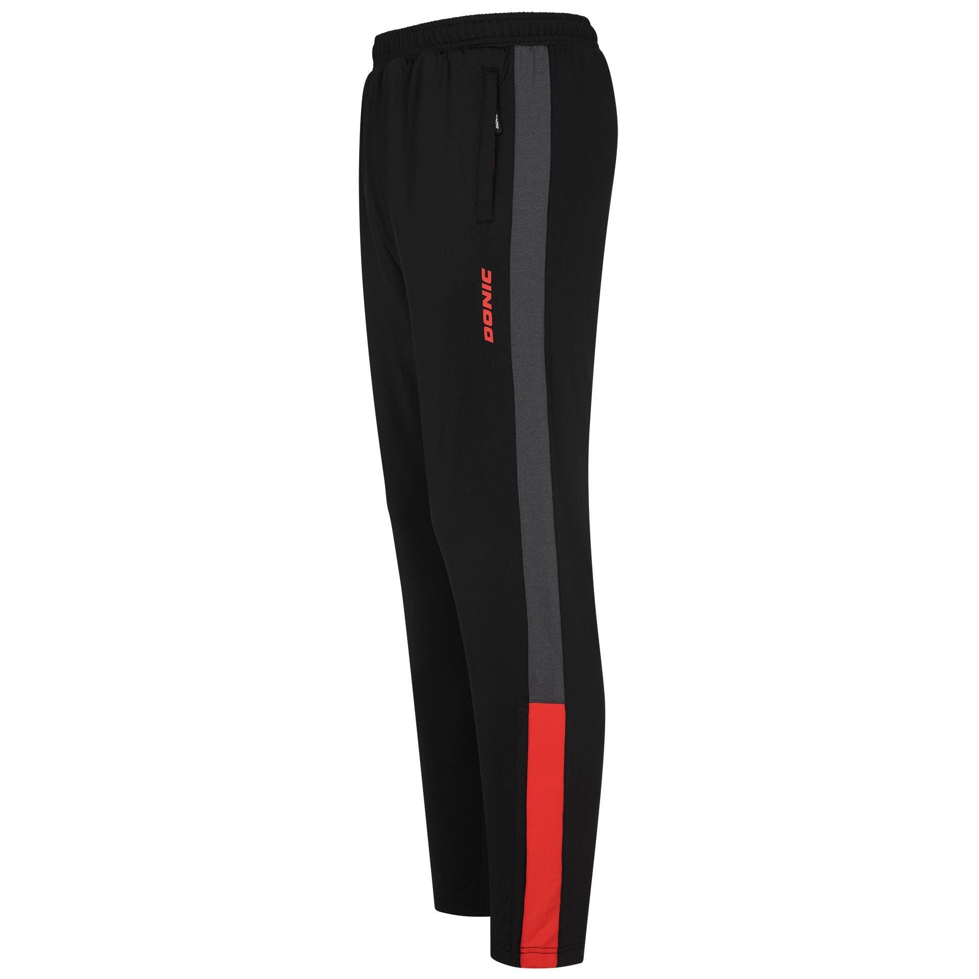 Donic Pantaloni tuta Trail Junior nero/antracite/rosso