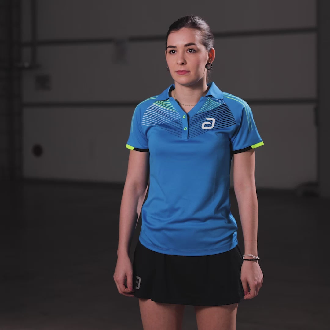 Carica video: Andro Maglia Avos Donna blu/giallo