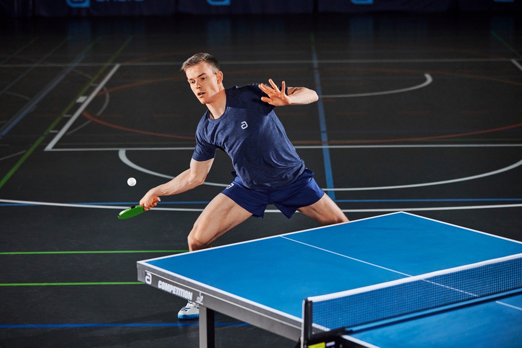 Andro Maglietta Melange Alpha blu scuro