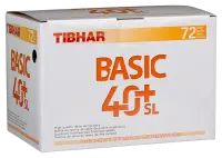 Tibhar Ball Basic 40+ SL white (72) Tibhar SE - tabletennisstore.eu