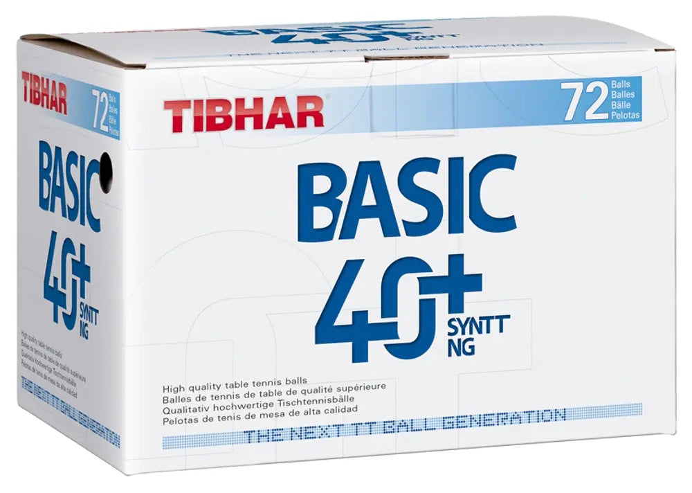 Tibhar Ball Basic 40+ SYNTT NG white (72) Tibhar SE - tabletennisstore.eu